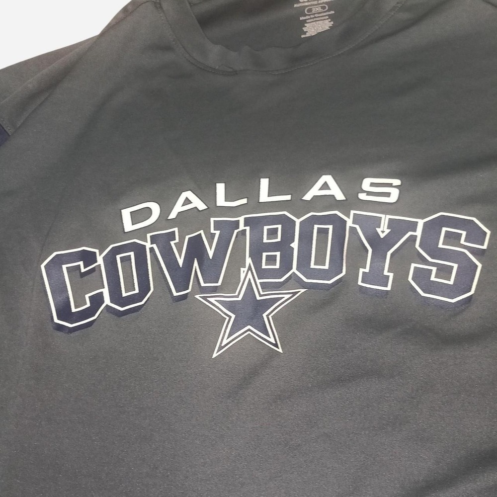 Dallas Cowboys NFL T-Shirt Mens 2XL Grey Short Sleeve Star Logo Graphic Tee